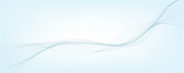 Abstract wave line background with smooth gradient and flowing motion for digital design and branding