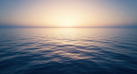 Obraz premium Ocean Horizon Sunrise Calm Water