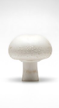 Single White Mushroom. (1)