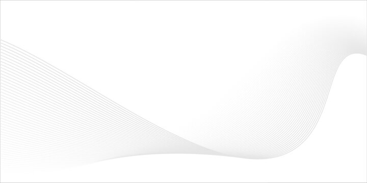 Futuristic Abstract glowing wave lines on white background. Dynamic wave pattern. Suit for poster, banner, brochure, cover, website, flyer. Vector illustration