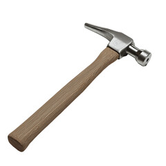 Pointed-tip hammer with wooden handle