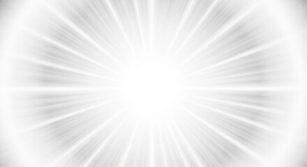 Fototapeta premium White abstract background with radial lines and light burst effect creating a sense of movement and energy visually appealing design