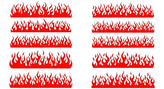 Abstract red fire flames seamless pattern background motion dynamic energy texture design digital art illustration
