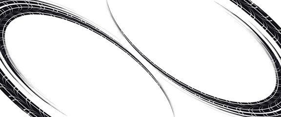 Tire tread marks, wheel textures, tire marks - car racing, motocross, drift, rally, off-road and others. modern © fathor