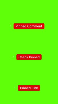 6-in-1 Pinned Comment Call-to-Action Pack - Green Screen - 4K Vertical. Perfect for highlighting pinned information, links, or important comments in short-form mobile content, reels, stories.
