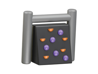 climbing disc icon 3d illustration render