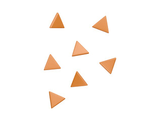 nachos icon 3d illustration render