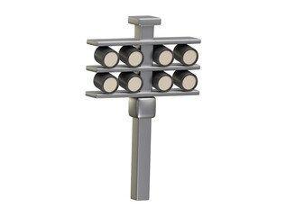 stadium light icon 3d illustration render