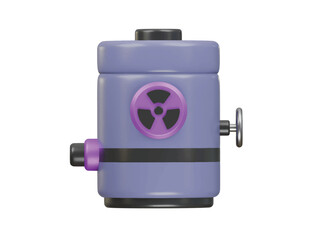 reaction tank icon 3d illustration render