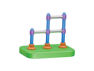 climb structure icon 3d illustration render