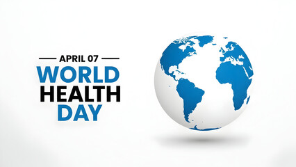 World health day awareness image with globe