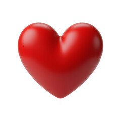 A beautifully rendered 3d red heart symbolizing love and affection on a dark background