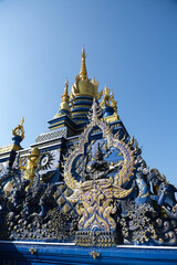 Obraz premium The blue pagoda of Wat Rong Suea Ten