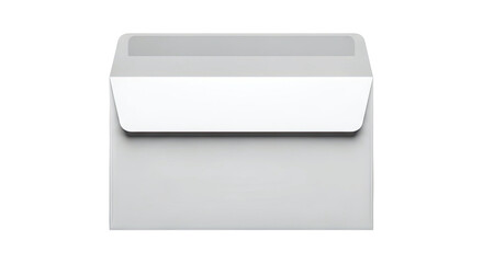 Blank White DL Envelope with Window