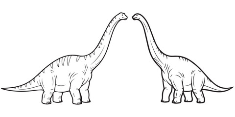 jurassic world animal line art and illustrator eps 10 © Md