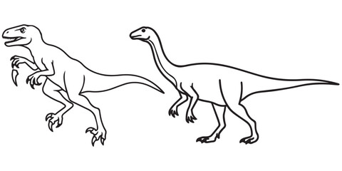 jurassic world animal line art and illustrator eps 10 © Md