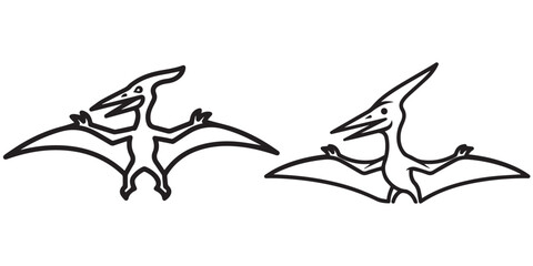 jurassic world animal line art and illustrator eps 10 © Md