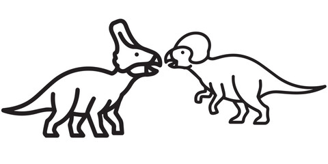 jurassic world animal line art and illustrator eps 10 © Md