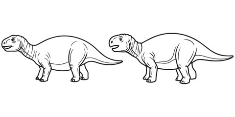  jurassic world animal line art and illustrator eps 10 © Md