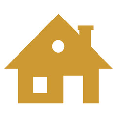 Simple Golden Home Symbol