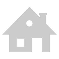 Simple grey house icon