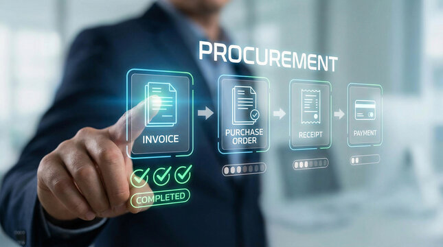 Procurement Management System Business Technology Interface for Invoice and Payment Processing