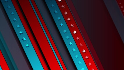 Smooth striped concept USA flag abstract background
