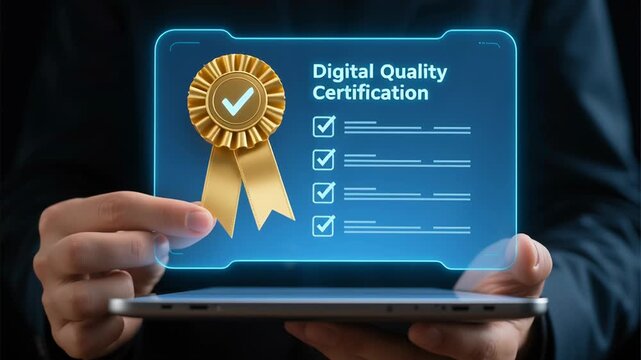 Digital quality certification audit checklist for business compliance monitoring task with AI driven online survey services performance, reliability and task