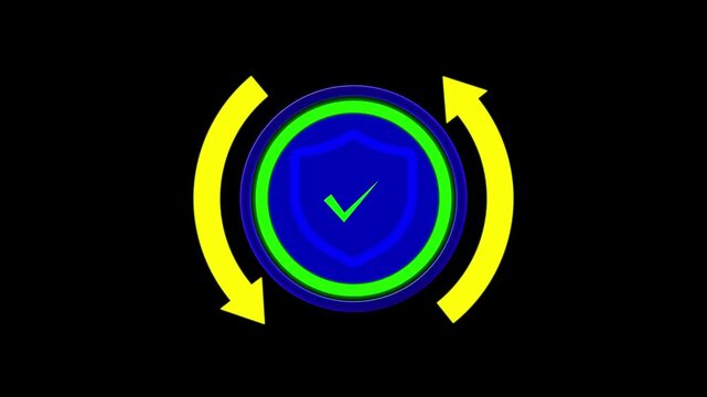 Tick Mark, Check Mark Voting Sign True Answer, Right Statement Sign Symbol Bk Resolution Motion Graphics Video Footage with Alpha Channel No