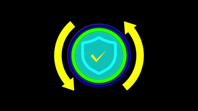 Tick Mark, Check Mark Voting Sign True Answer, Right Statement Sign Symbol wk Resolution Motion Graphics Video Footage with Alpha Channel No