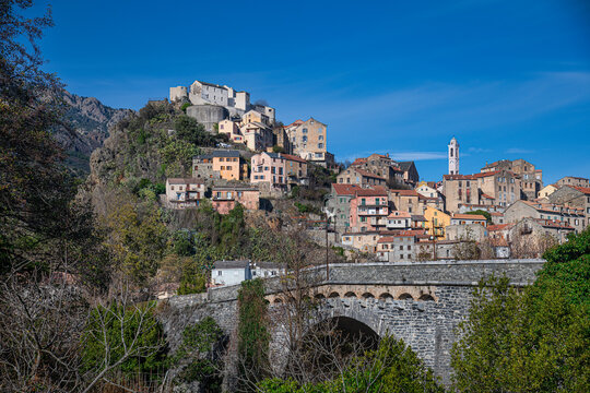 The City of Corte,the fourth-largest commune in Corsica