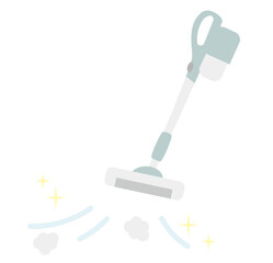 スティック掃除機のイラスト｜清潔・家事・インテリア