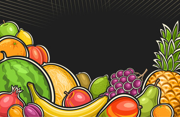 Vector illustration of Fruits