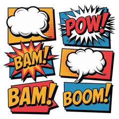 pop art comic speech bubble