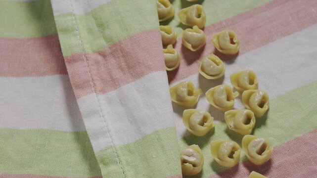 Pasta tortellini ready for cooking