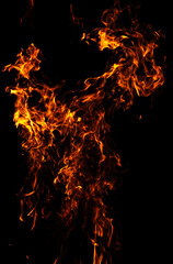 Fire burning motion pattern. Fire intense blaze effect. Fire dramatic heat waves. Fire glowing flame design.