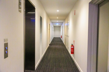 Empty Corridor Inside an Apartment Building