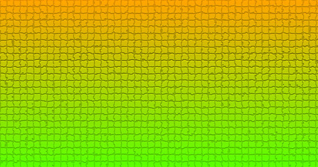 Gradient orange green mosaic style background, orange to green grainy background, gradient banner orange green background