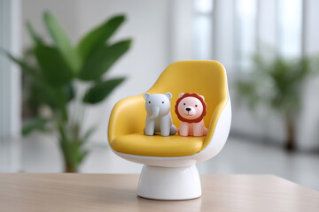 Adorable animal themed chair makes you feel happy and safe in dentist office