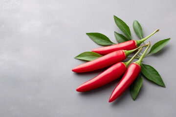 Red chili peppers display boldness with their vibrant color
