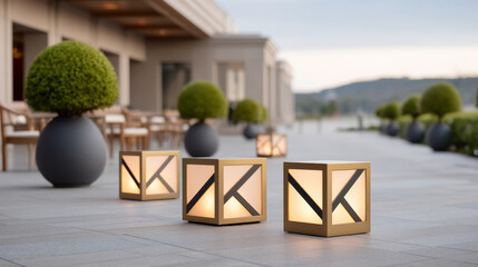 Lanterns cast intricate shadows, creating delightful atmosphere