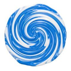 Hypnotic Blue and White Swirl Abstract Background or Liquid Splash Design