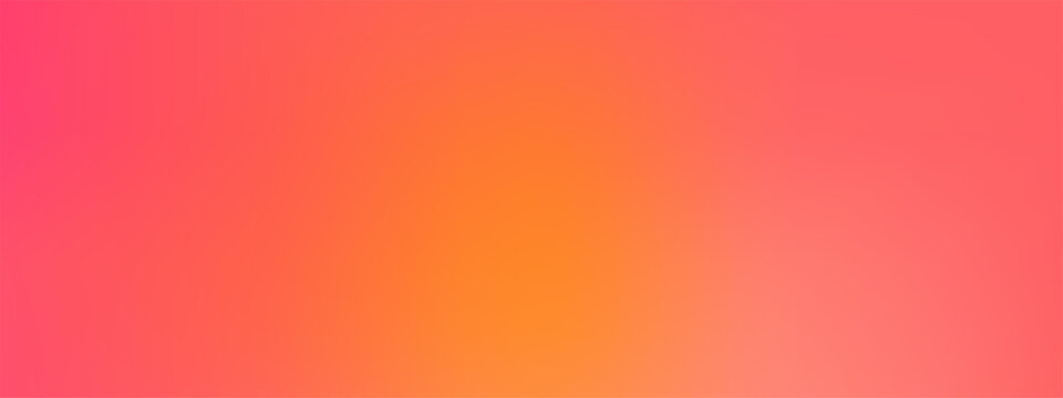 Soft sunset gradation background with warm orange to pink ombre. Smooth blurred gradient texture for summer posters and social media banners. Minimal abstract bg.