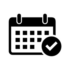 Calendar with checkmark