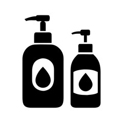 Fototapeta premium Two bottles with liquid dispensers