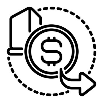 Capex icon, line icon style