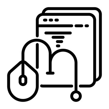 bounce rate icon, line icon style
