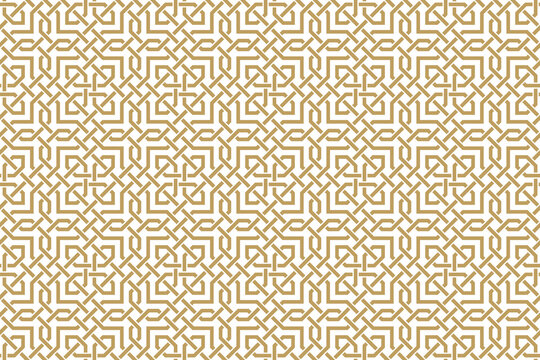 Seamless geometric pattern in authentic arabian style.