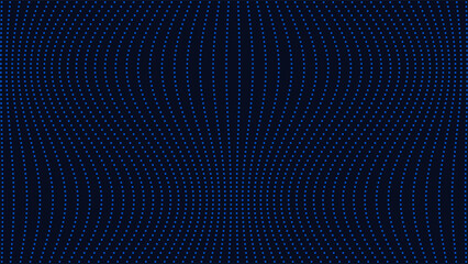 Abstract Vertical Blue Dots Flow Field Background – Futuristic Particle Vector Design © kazizisan