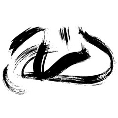 Random Free Hand Abstract Brush Hand Drawing. Vector Illustration